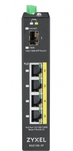 Zyxel RS100-5P 5 Port Gigabit Poe DIN