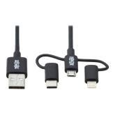 Tripp Lite M101-006-LMC-BK USB-kabel 1,83 m USB 2.0 USB A Micro-USB B Zwart