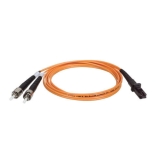 Tripp Lite N308-003 Glasvezel kabel 1 m MT-RJ 2x ST OFNR Zwart, Oranje