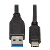 Tripp Lite U428-20N-G2 USB-kabel 0,5 m USB 3.2 Gen 2 (3.1 Gen 2) USB C USB A Zwart