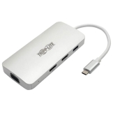 Tripp Lite U442-DOCK12-S interface hub USB 3.2 Gen 2 (3.1 Gen 2) Type-C 5000 Mbit/s Zilver