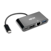 Tripp Lite U444-06N-H4GUBC interface hub USB 3.2 Gen 2 (3.1 Gen 2) Type-C 1000 Mbit/s Zwart