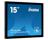 iiyama ProLite TF1534MC-B7X touch screen-monitor 38,1 cm (15\") 1024 x 768 Pixels Multi-touch Multi-gebruiker Zwart