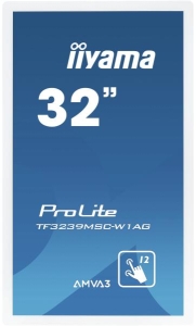 iiyama ProLite TF3239MSC-W1AG computer monitor 80 cm (31.5\") 1920 x 1080 Pixels Full HD LED Touchscreen Multi-gebruiker Wit