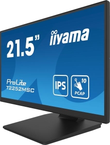 iiyama ProLite T2252MSC-B2 computer monitor 54,6 cm (21.5\") 1920 x 1080 Pixels Full HD LCD Touchscreen Zwart