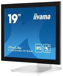 iiyama ProLite T1932MSC-W1SAG computer monitor 48,3 cm (19\") 1280 x 1024 Pixels Full HD LED Touchscreen Tafelblad Wit