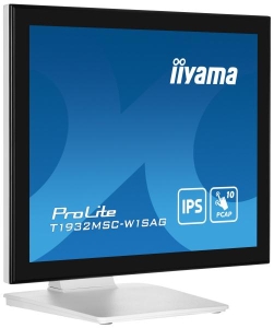 iiyama ProLite T1932MSC-W1SAG computer monitor 48,3 cm (19\") 1280 x 1024 Pixels Full HD LED Touchscreen Tafelblad Wit