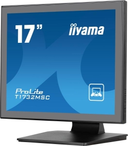 iiyama ProLite T1732MSC-B1SAG computer monitor 43,2 cm (17\") 1280 x 1024 Pixels Full HD LED Touchscreen Tafelblad Zwart