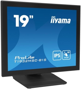 iiyama ProLite T1932MSC-B1S computer monitor 48,3 cm (19\") 1280 x 1024 Pixels Full HD LED Touchscreen Tafelblad Zwart