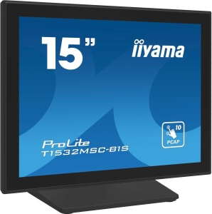 iiyama ProLite T1532MSC-B1S computer monitor 38,1 cm (15\") 1024 x 768 Pixels XGA LCD Touchscreen Zwart