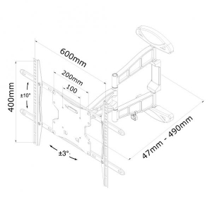 Newstar flatscreen wandsteun