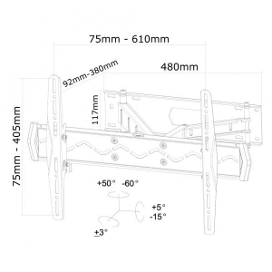 LCD/LED wall mount 32-60inch Vesa