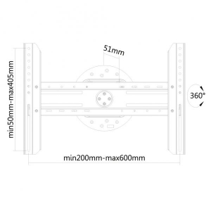 Flat Screen Wall Mount 37-75I Black