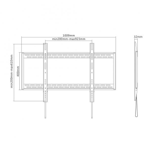 Wall Mount for LF Displays fixed