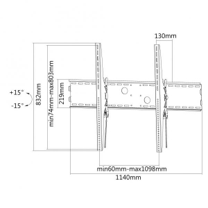 Wall Mount for LF Displays tiltable