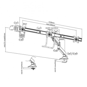 NeoMounts Flat Screen Desk mount desk