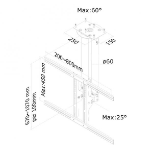 PLASMA PLAFOND BRACKET PLASMA-C100