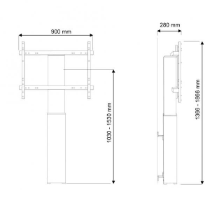 Motorised Floor Stand/Wall Mount 42-100i