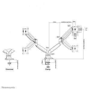 Neomounts by Newstar Select monitor bureausteun