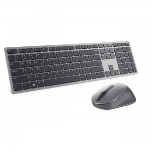 DELL KM7321W toetsenbord RF-draadloos + Bluetooth AZERTY Belgisch Grijs, Titanium