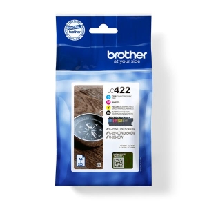 Brother LC422VAL inktcartridge 4 stuk(s) Origineel Zwart, Cyaan, Magenta, Geel