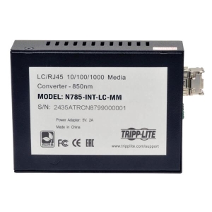 Tripp Lite N785-INT-LC-MM netwerk media converter 1000 Mbit/s 850 nm Zwart