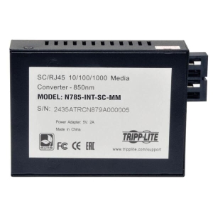 Tripp Lite N785-INT-SC-MM netwerk media converter 1000 Mbit/s 850 nm Zwart