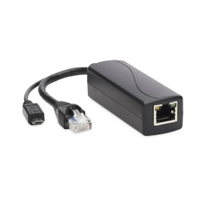 Tripp Lite NPOE-SPL-G-5VMU tussenstuk voor kabels RJ-45 RJ-45, Micro-USB Type-B Zwart