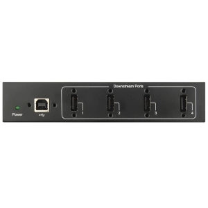 Tripp Lite U223-004-IND-1 interface hub USB 2.0 Type-B 480 Mbit/s Zwart