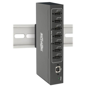 Tripp Lite U223-007-IND-1 interface hub USB 2.0 Type-B 480 Mbit/s Zwart