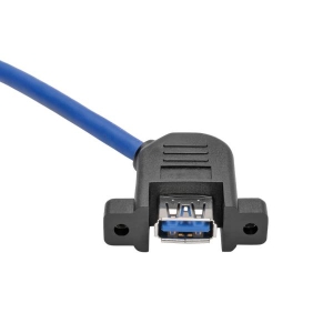 Tripp Lite U324-001-APM USB-kabel 0,3 m USB 3.2 Gen 1 (3.1 Gen 1) USB A Zwart, Blauw