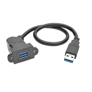 Tripp Lite U324-001-KPA-BK USB-kabel 0,3 m USB 3.2 Gen 1 (3.1 Gen 1) USB A Zwart