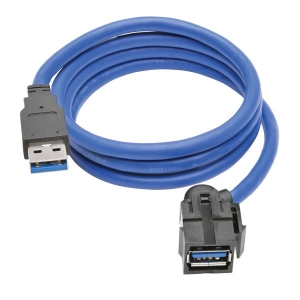 Tripp Lite U324-003-KJ USB-kabel 0,91 m USB 3.2 Gen 1 (3.1 Gen 1) USB A Zwart, Blauw