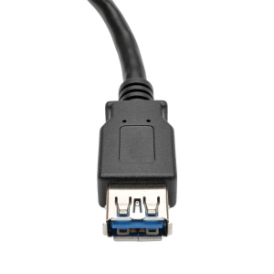 Tripp Lite U324-06N-BK USB-kabel 0,15 m USB 3.2 Gen 1 (3.1 Gen 1) USB A Zwart, Metallic