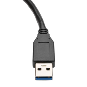 Tripp Lite U324-06N-BK USB-kabel 0,15 m USB 3.2 Gen 1 (3.1 Gen 1) USB A Zwart, Metallic