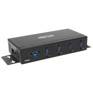 Tripp Lite U360-004-IND interface hub USB 3.2 Gen 1 (3.1 Gen 1) Type-B 5000 Mbit/s Zwart