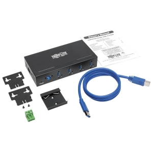 Tripp Lite U360-004-IND interface hub USB 3.2 Gen 1 (3.1 Gen 1) Type-B 5000 Mbit/s Zwart