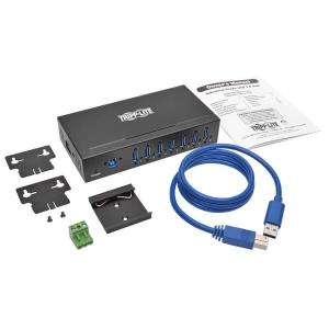 Tripp Lite U360-007-IND interface hub USB 3.2 Gen 1 (3.1 Gen 1) Type-B 5000 Mbit/s Zwart