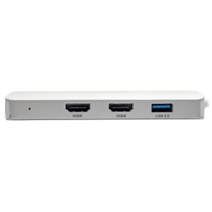 Tripp Lite U442-DOCK12-S interface hub USB 3.2 Gen 2 (3.1 Gen 2) Type-C 5000 Mbit/s Zilver