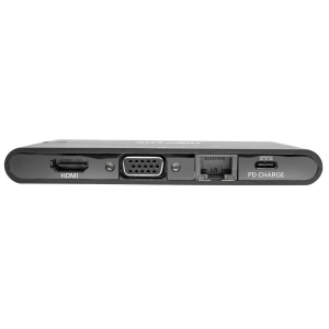 Tripp Lite U442-DOCK3-B notebook dock & poortreplicator Bedraad USB 3.2 Gen 2 (3.1 Gen 2) Type-C Zwart