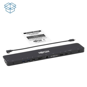 Tripp Lite U442-DOCK7D-B notebook dock & poortreplicator Bedraad USB 3.2 Gen 1 (3.1 Gen 1) Type-C Zwart