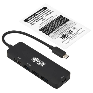 Tripp Lite U444-06N-H3UC2 notebook dock & poortreplicator Bedraad Thunderbolt 3 Zwart