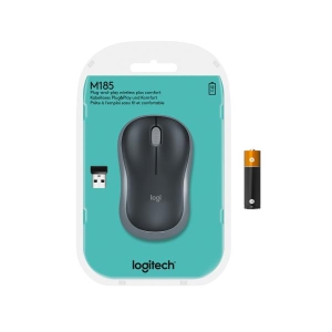 Logitech M185 muis Ambidextrous RF Draadloos Optisch 1000 DPI