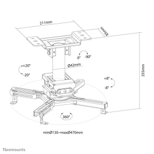 Neomounts by Newstar projector plafondsteun