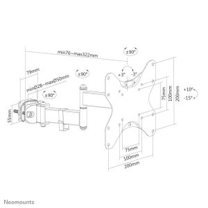 Neomounts by Newstar TV-paalsteun