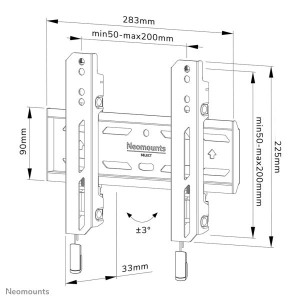 Neomounts by Newstar Select Neomounts tv wandsteun