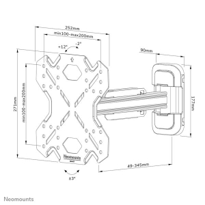 Neomounts by Newstar Select Neomounts tv wandsteun