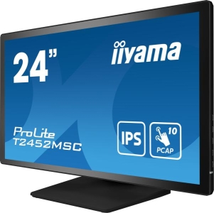 iiyama ProLite T2452MSC-B1 computer monitor 60,5 cm (23.8\") 1920 x 1080 Pixels Full HD LCD Touchscreen Multi-gebruiker Zwart