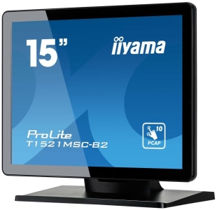 iiyama ProLite T1521MSC-B2 computer monitor 38,1 cm (15\") 1024 x 768 Pixels XGA LED Touchscreen Tafelblad Zwart