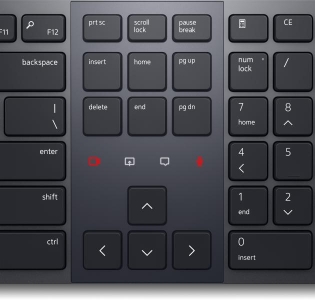 DELL KB900 toetsenbord RF-draadloos + Bluetooth AZERTY Belgisch Grafiet